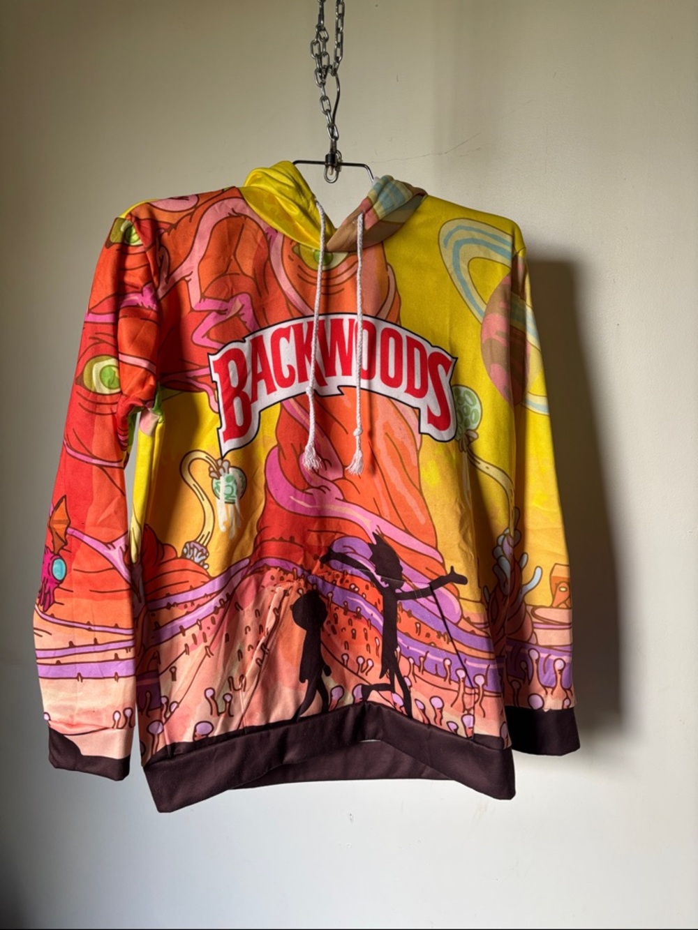 Backwoods Psychedelic Rick and Morty  Hoodie Sweatshirt